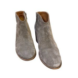 *Frye Taupe Suede Ankle Booties Size 6.5